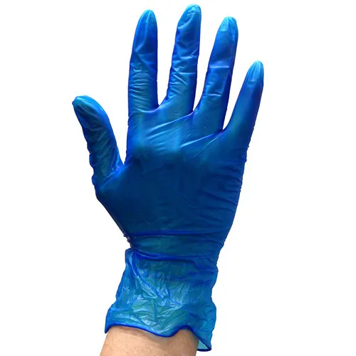 1000Pcs Premium Vinyl Disposable Gloves Blue Powdered Powder Free Medium / Large