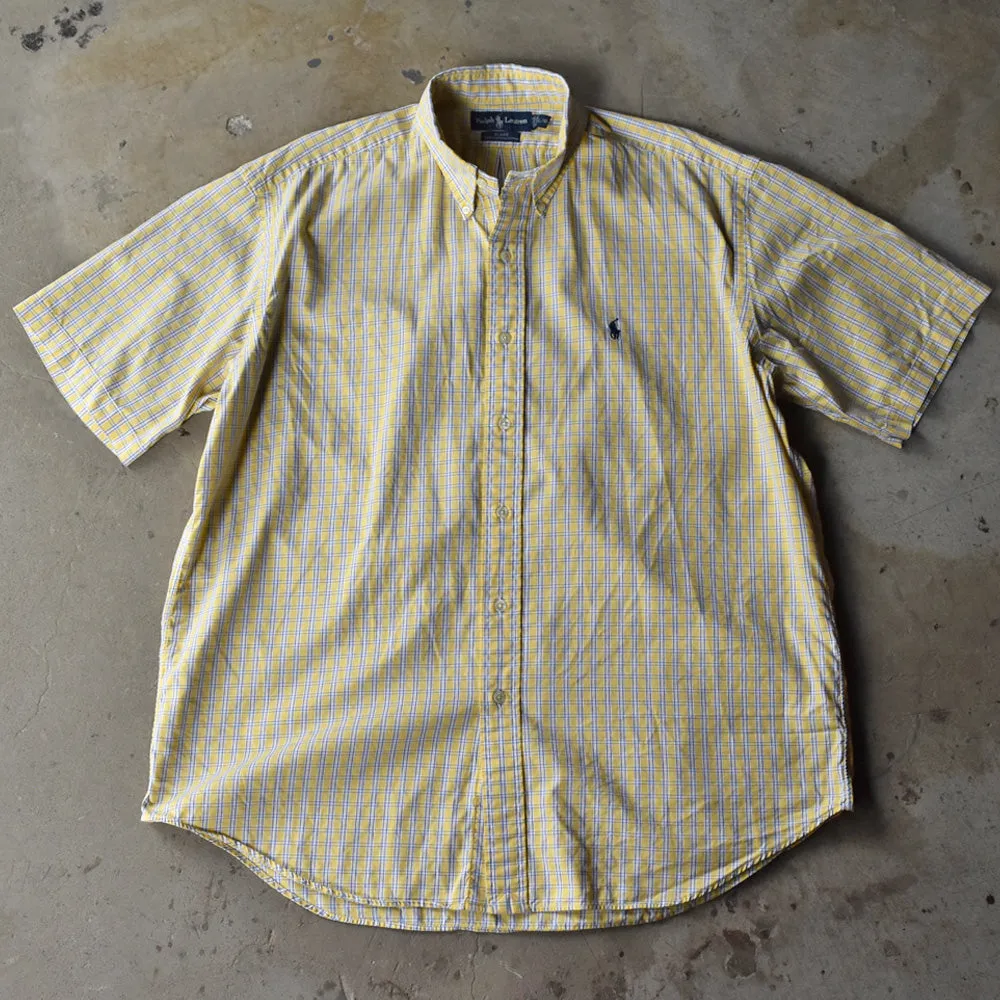 90's　Ralph Lauren/ラルフ ローレン “BLAKE” チェック 半袖 ボタンダウンシャツ　230602