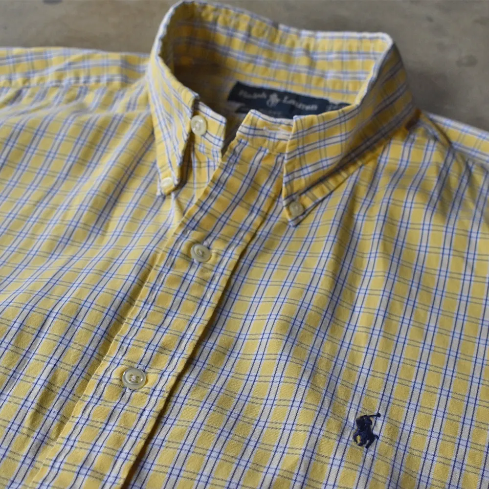 90's　Ralph Lauren/ラルフ ローレン “BLAKE” チェック 半袖 ボタンダウンシャツ　230602