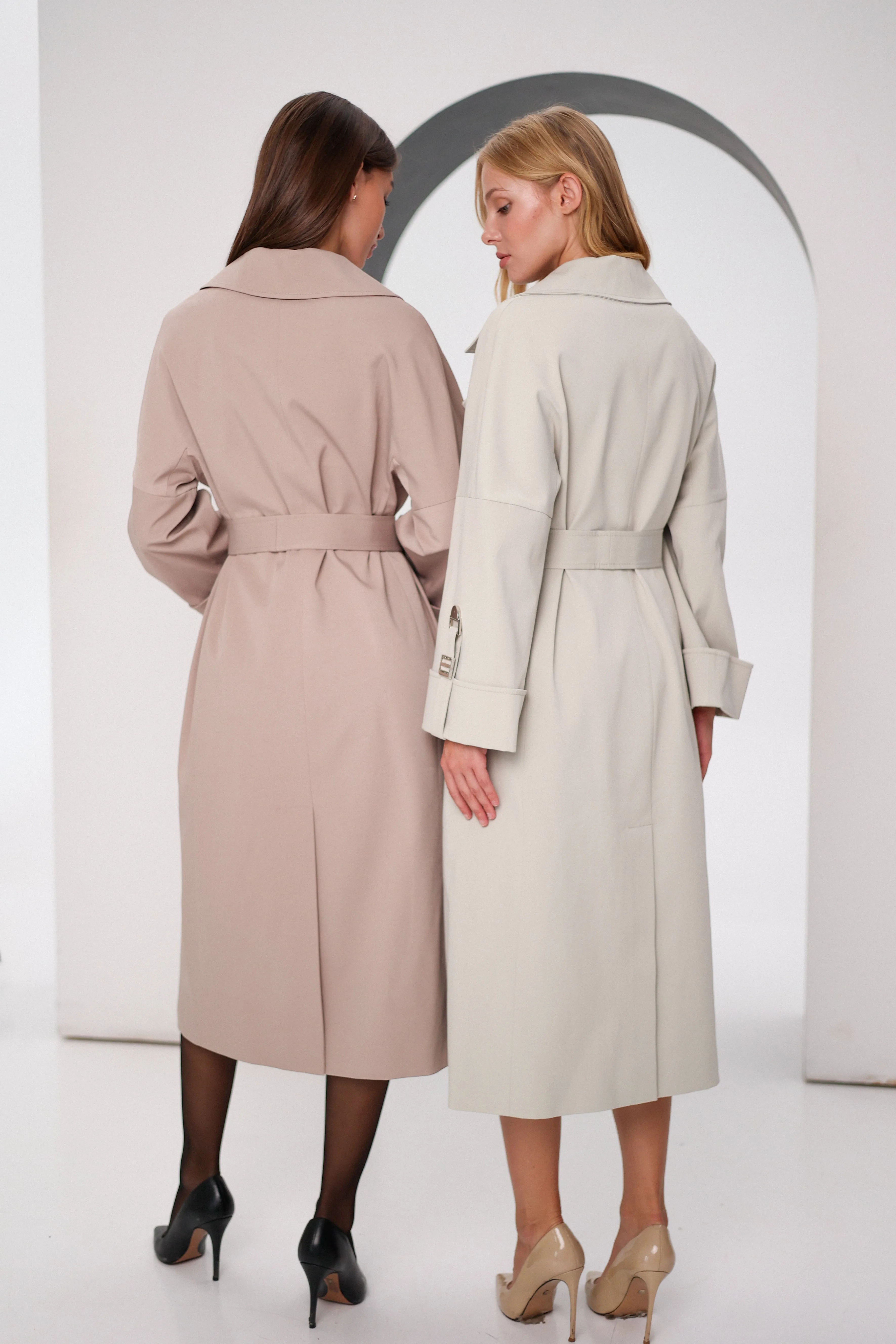 Aire Trench Coat in Blush
