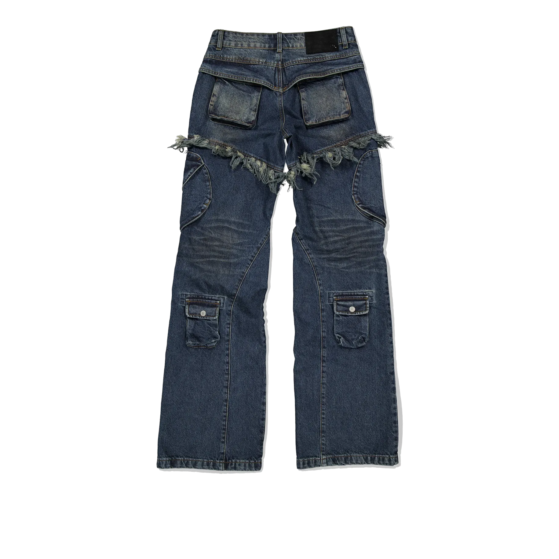 (Ariella) Work Denim Pants —  Indigo Blue