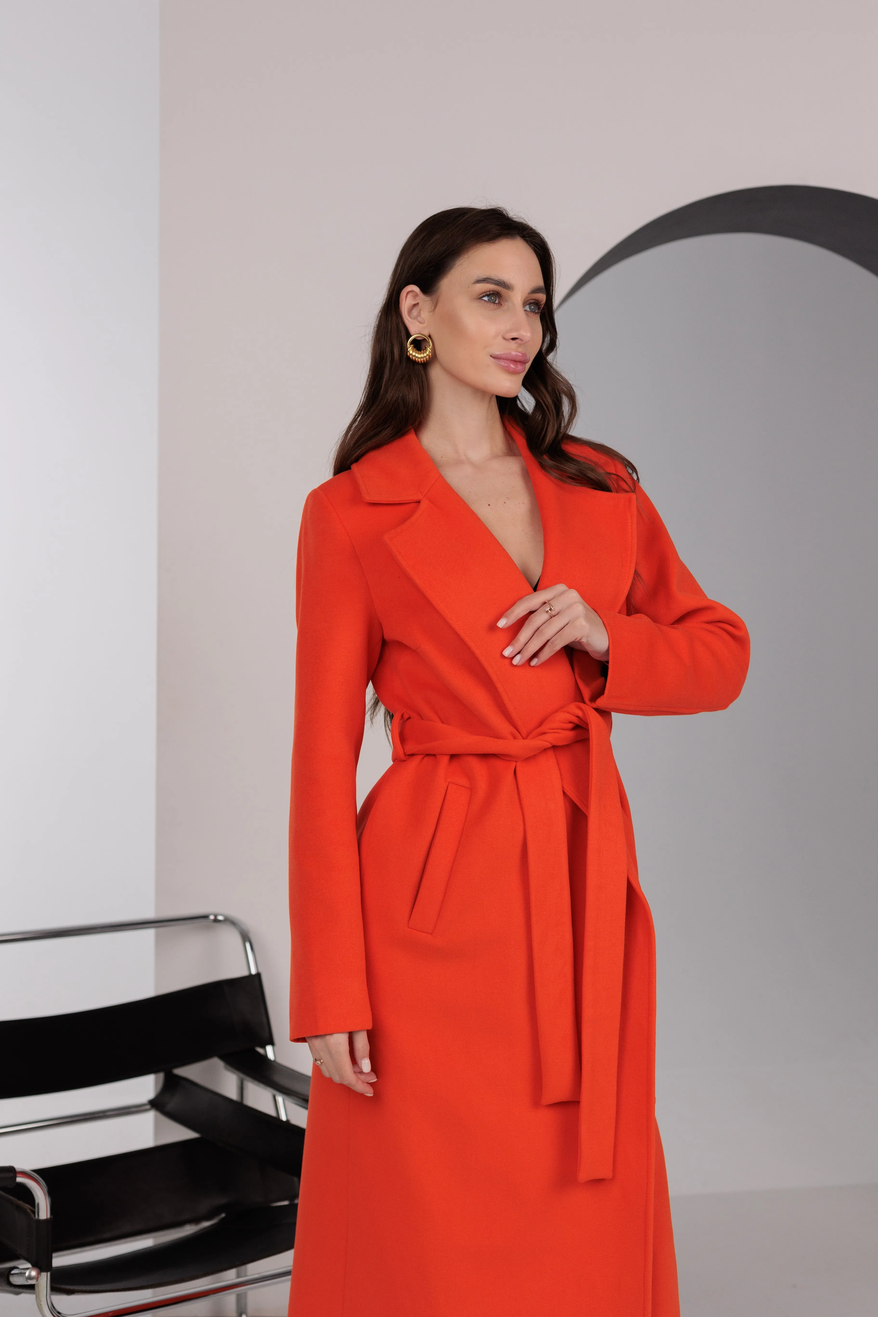 Astoria Classic Wraparound Wool Blend Overcoat
