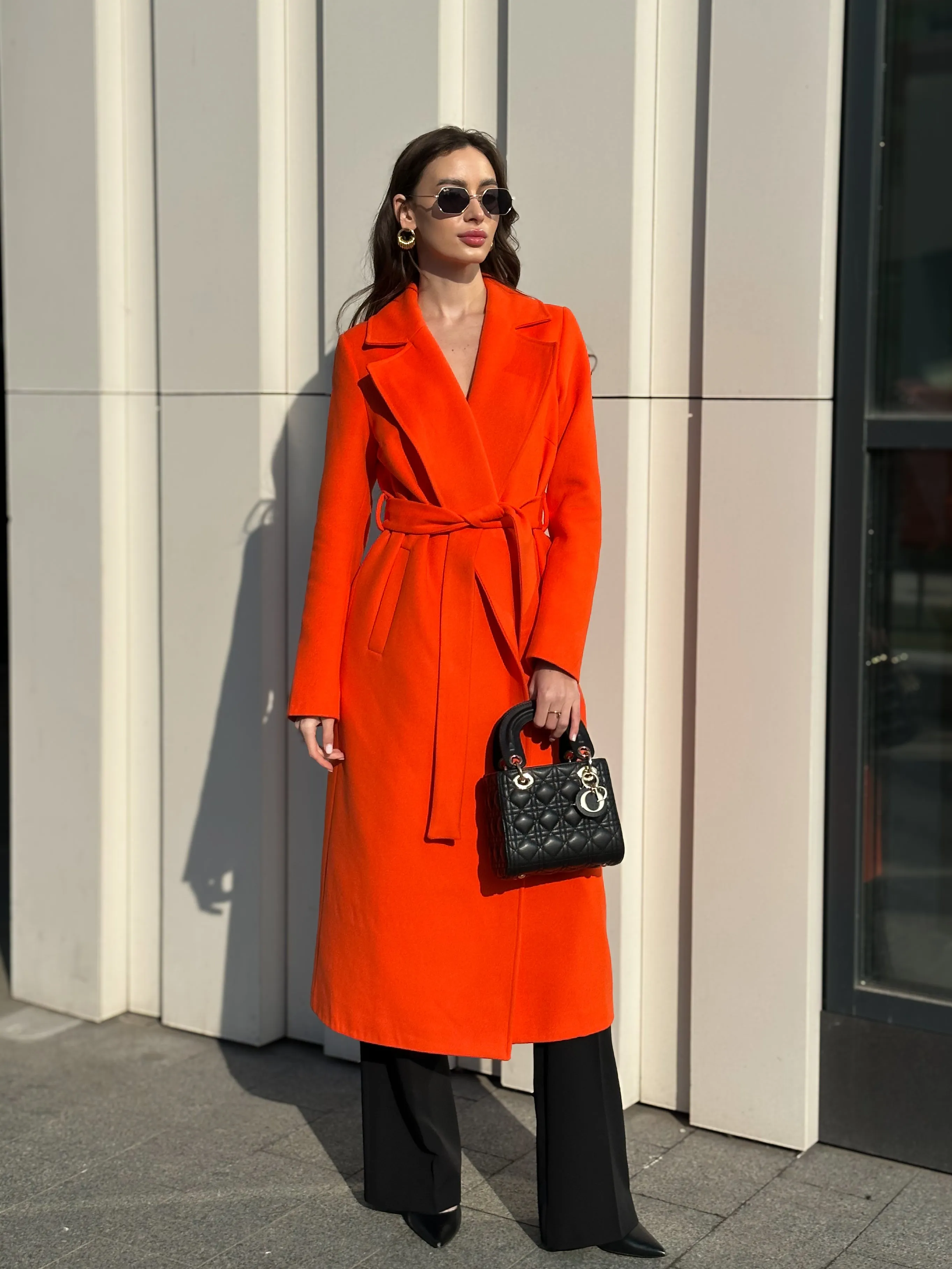 Astoria Classic Wraparound Wool Blend Overcoat