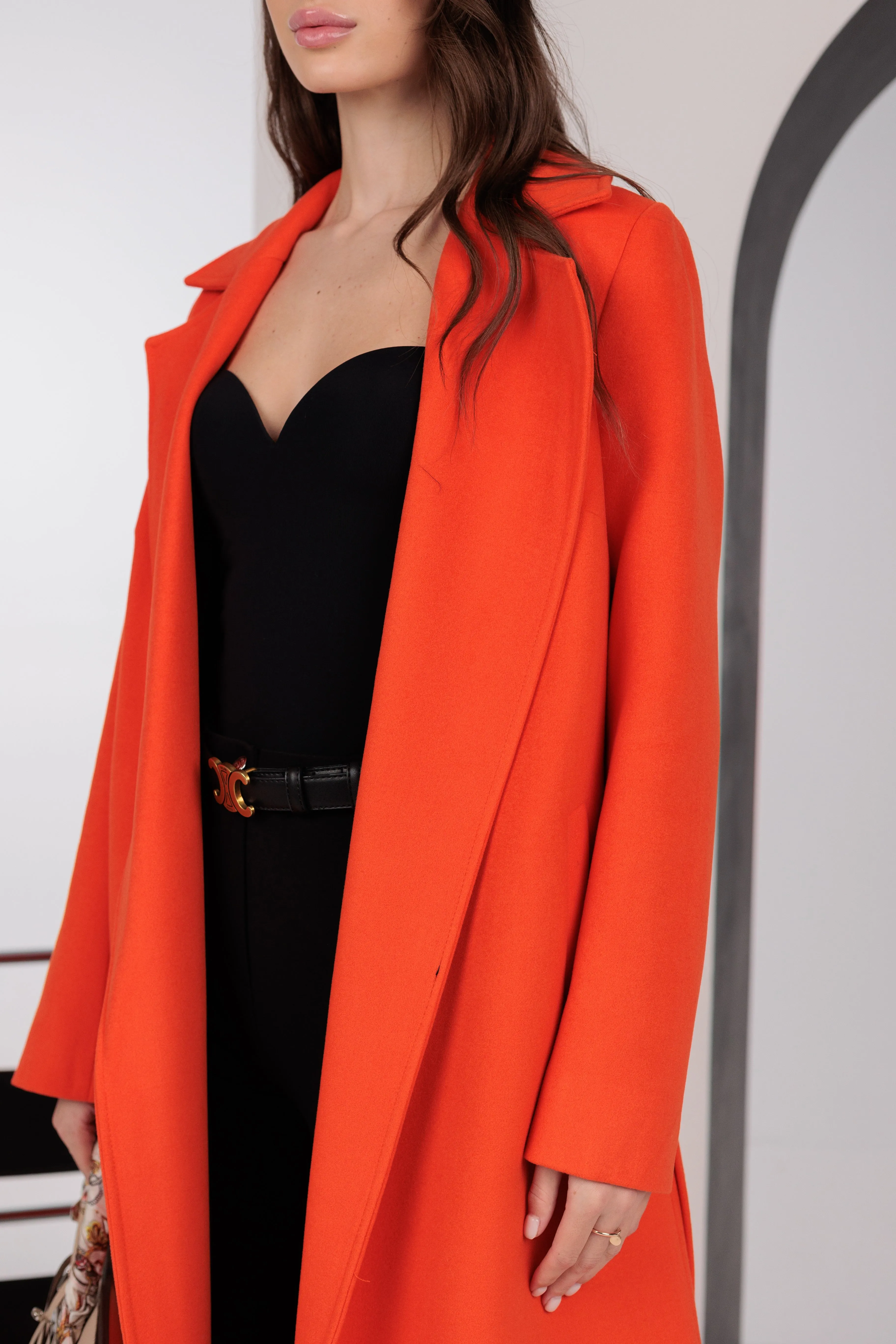 Astoria Classic Wraparound Wool Blend Overcoat