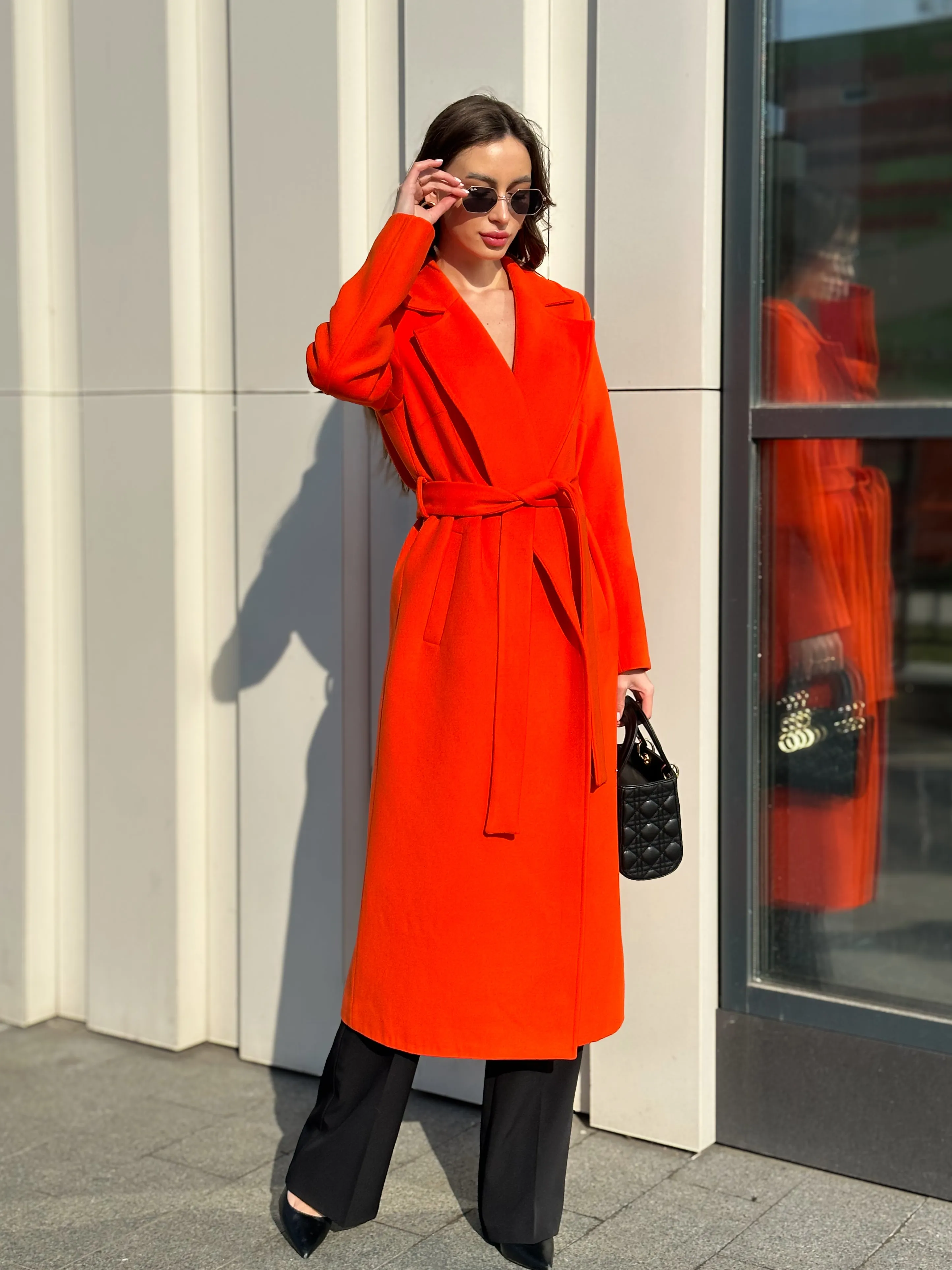 Astoria Classic Wraparound Wool Blend Overcoat