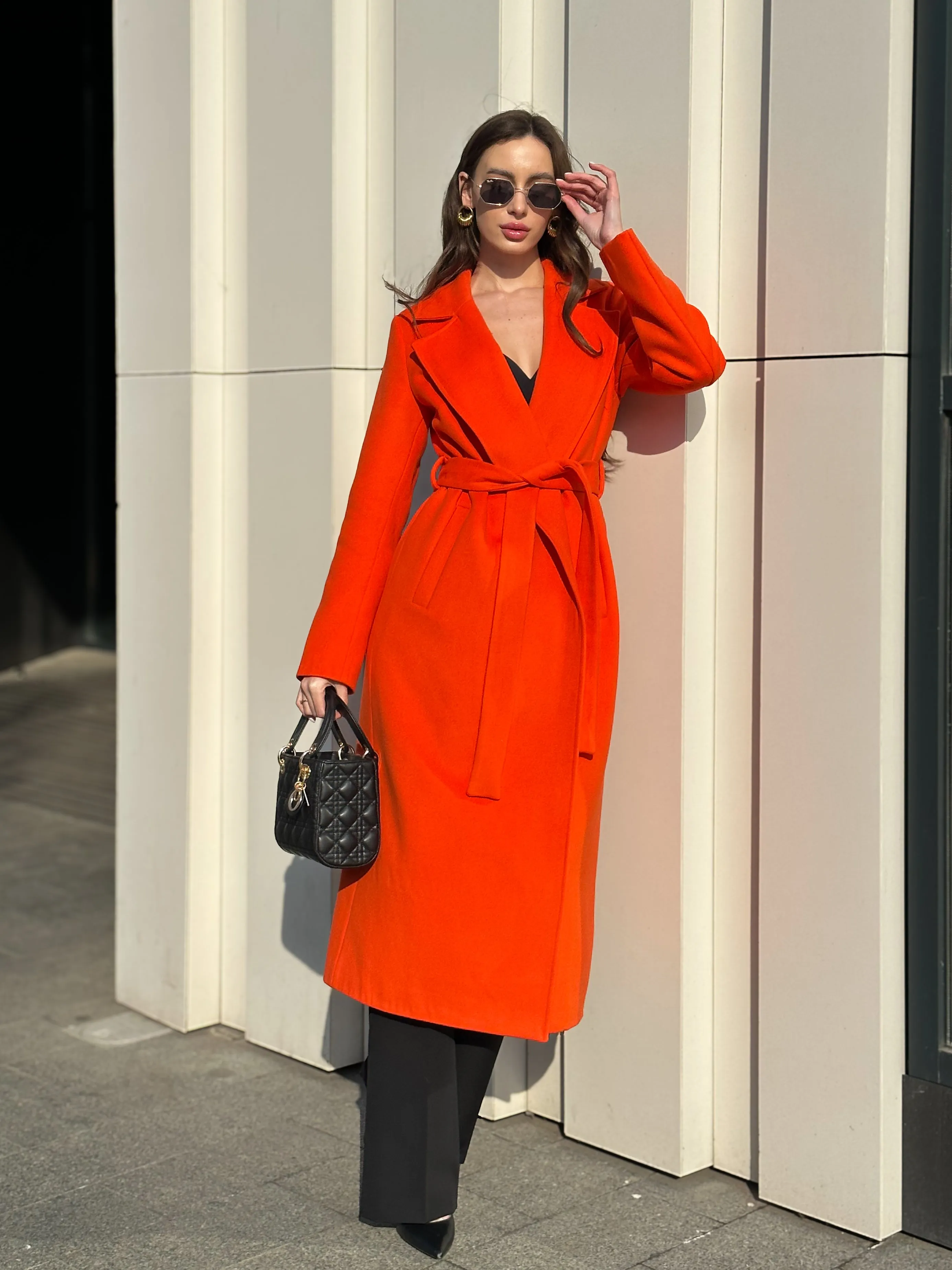 Astoria Classic Wraparound Wool Blend Overcoat