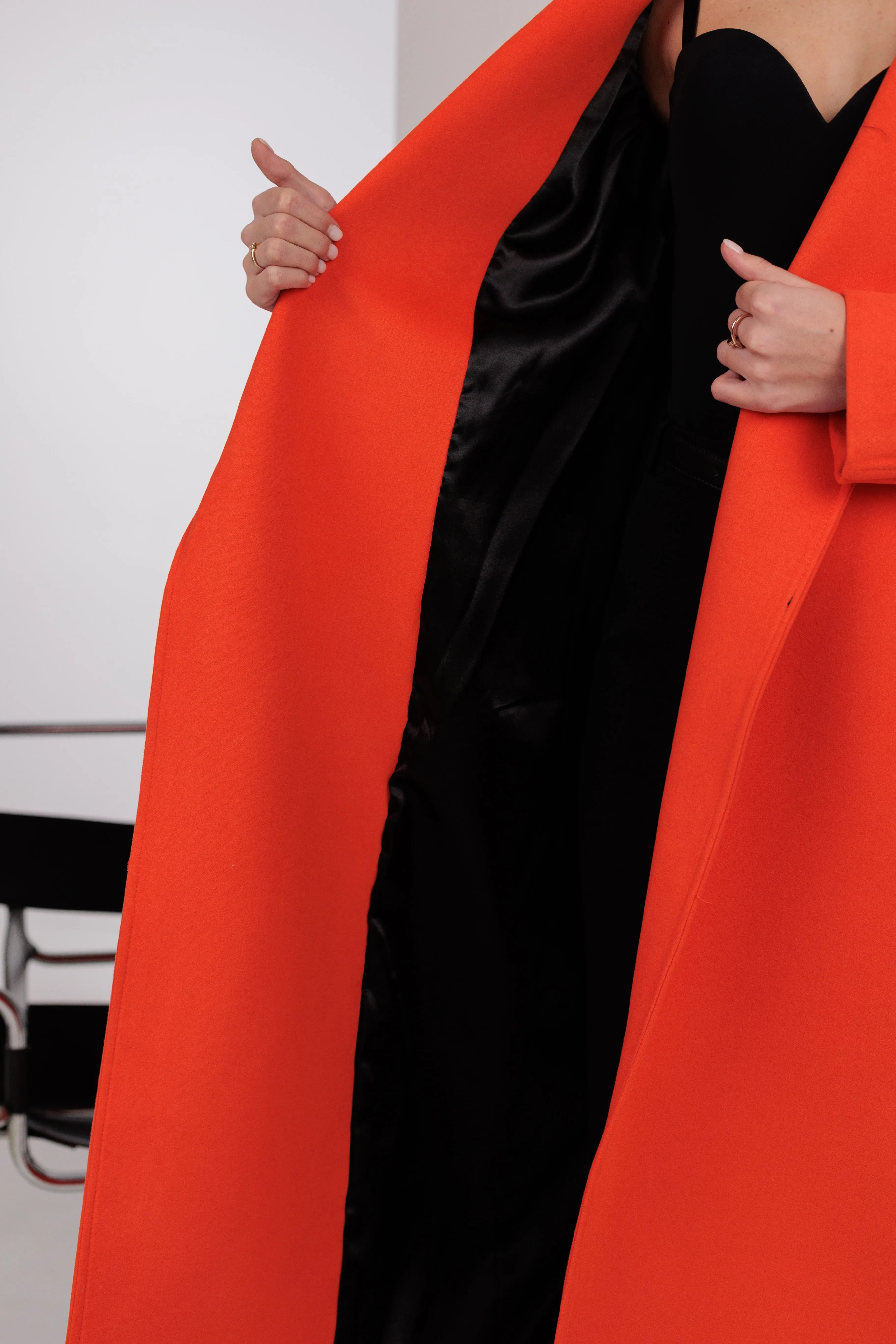 Astoria Classic Wraparound Wool Blend Overcoat