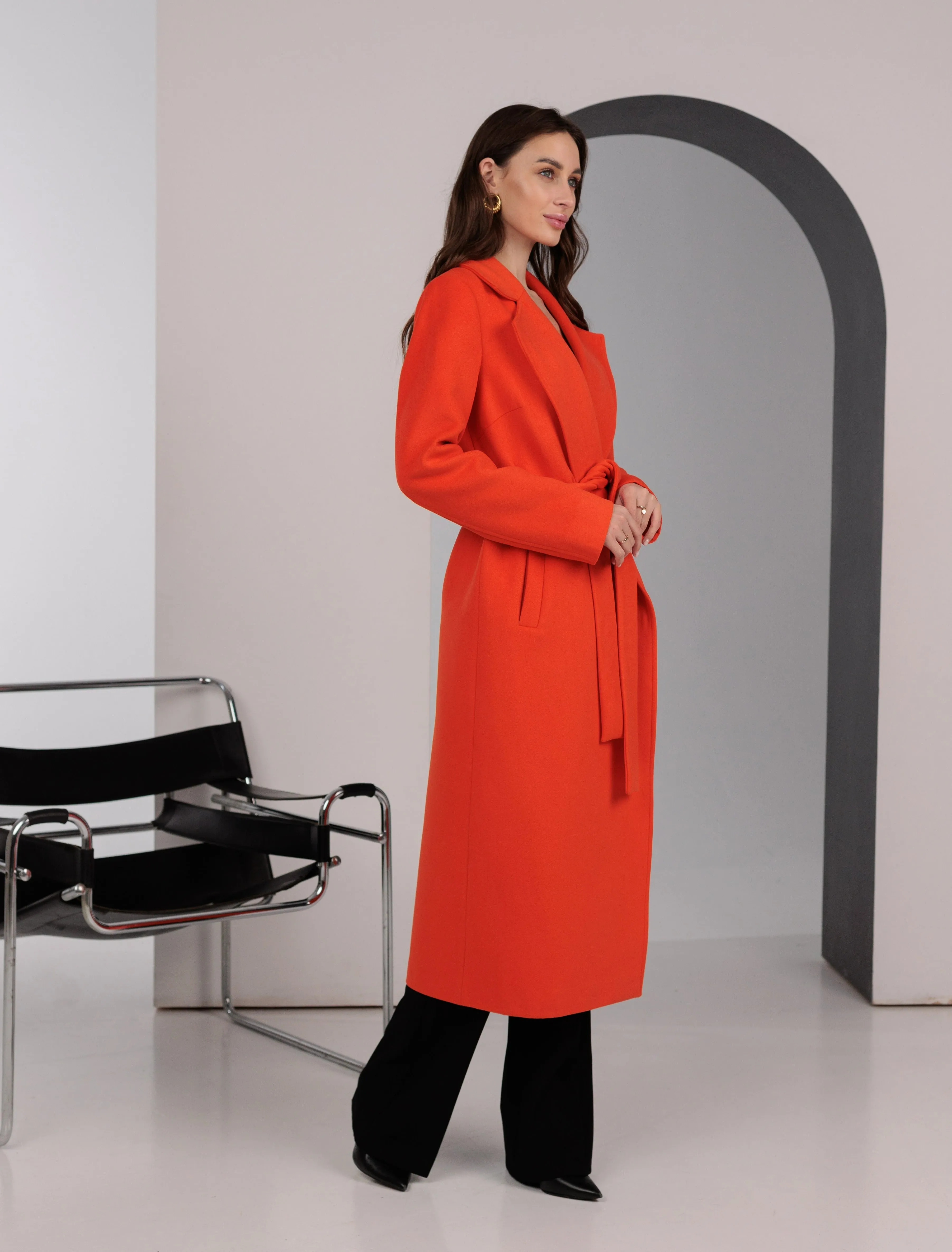 Astoria Classic Wraparound Wool Blend Overcoat