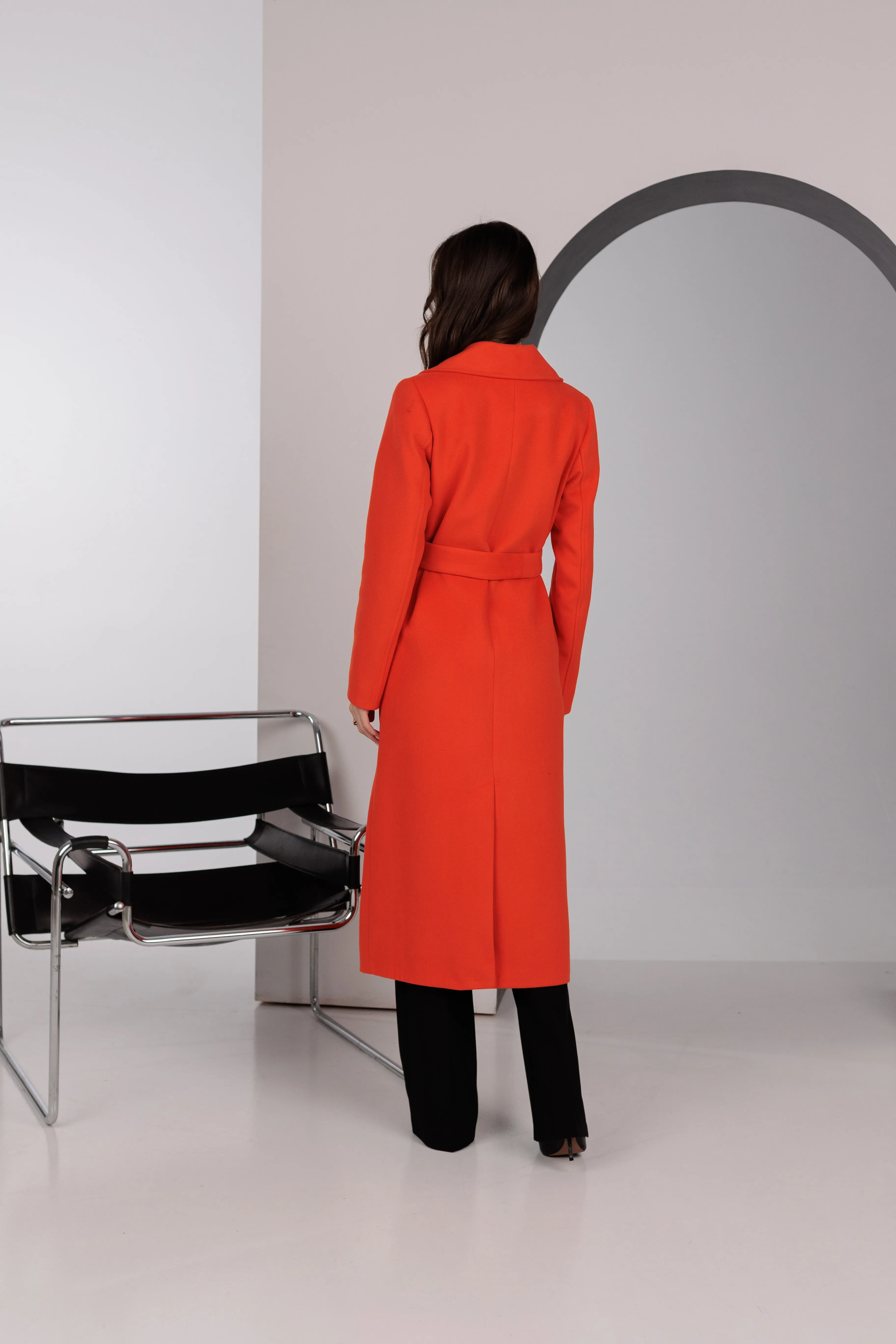 Astoria Classic Wraparound Wool Blend Overcoat