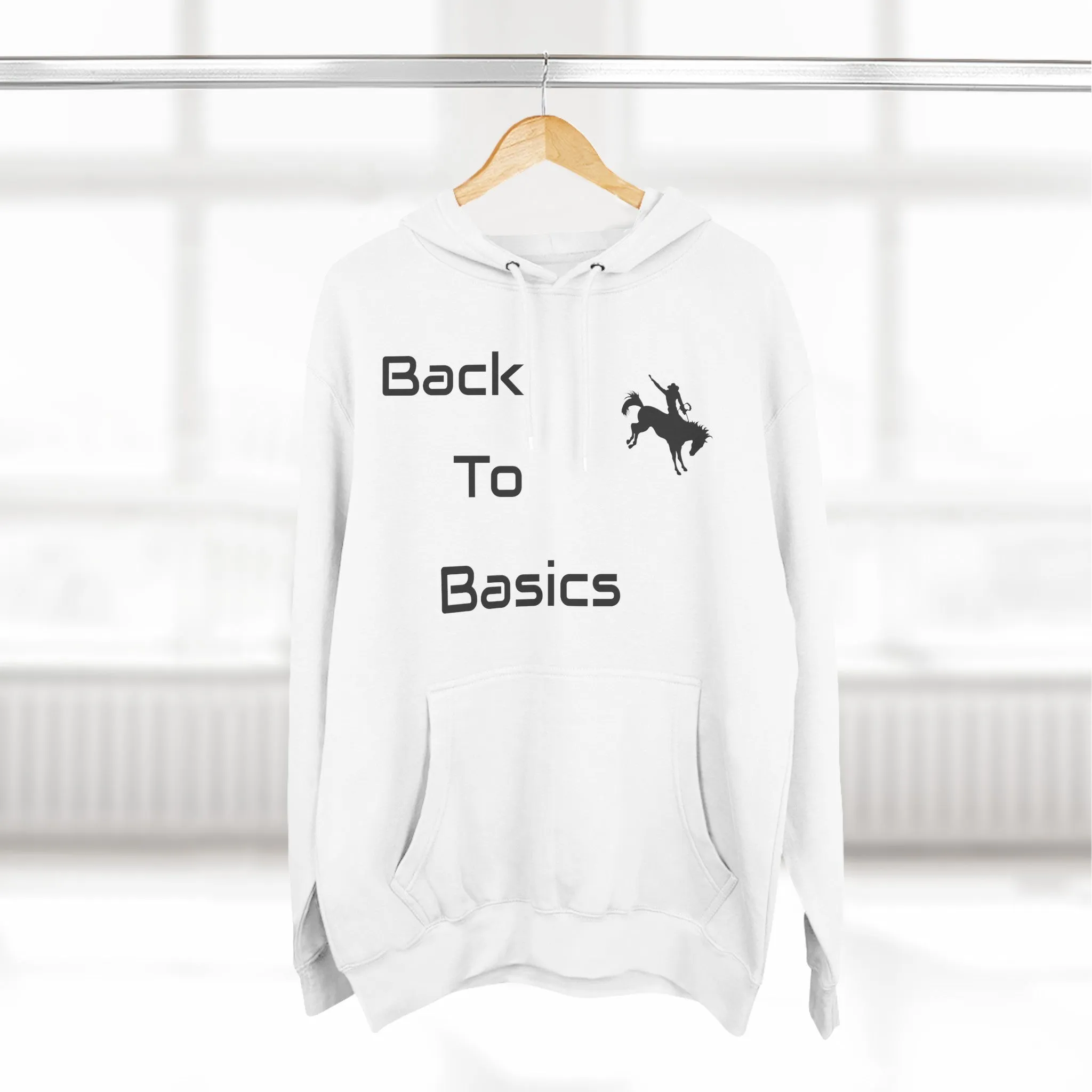 Back to Basics Three-Panel Fleece Hoodie