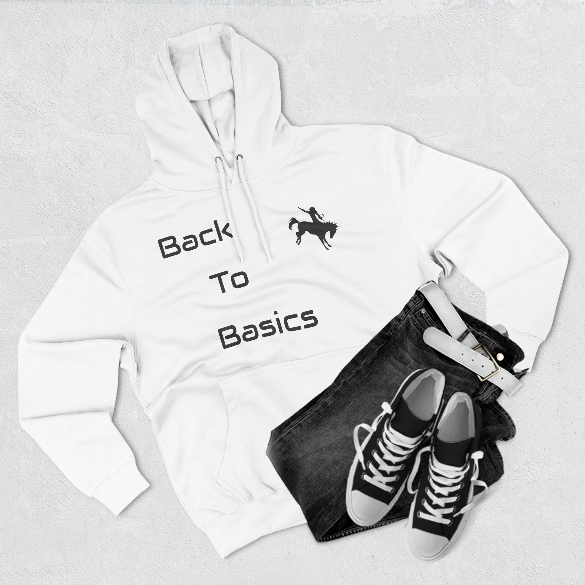 Back to Basics Three-Panel Fleece Hoodie