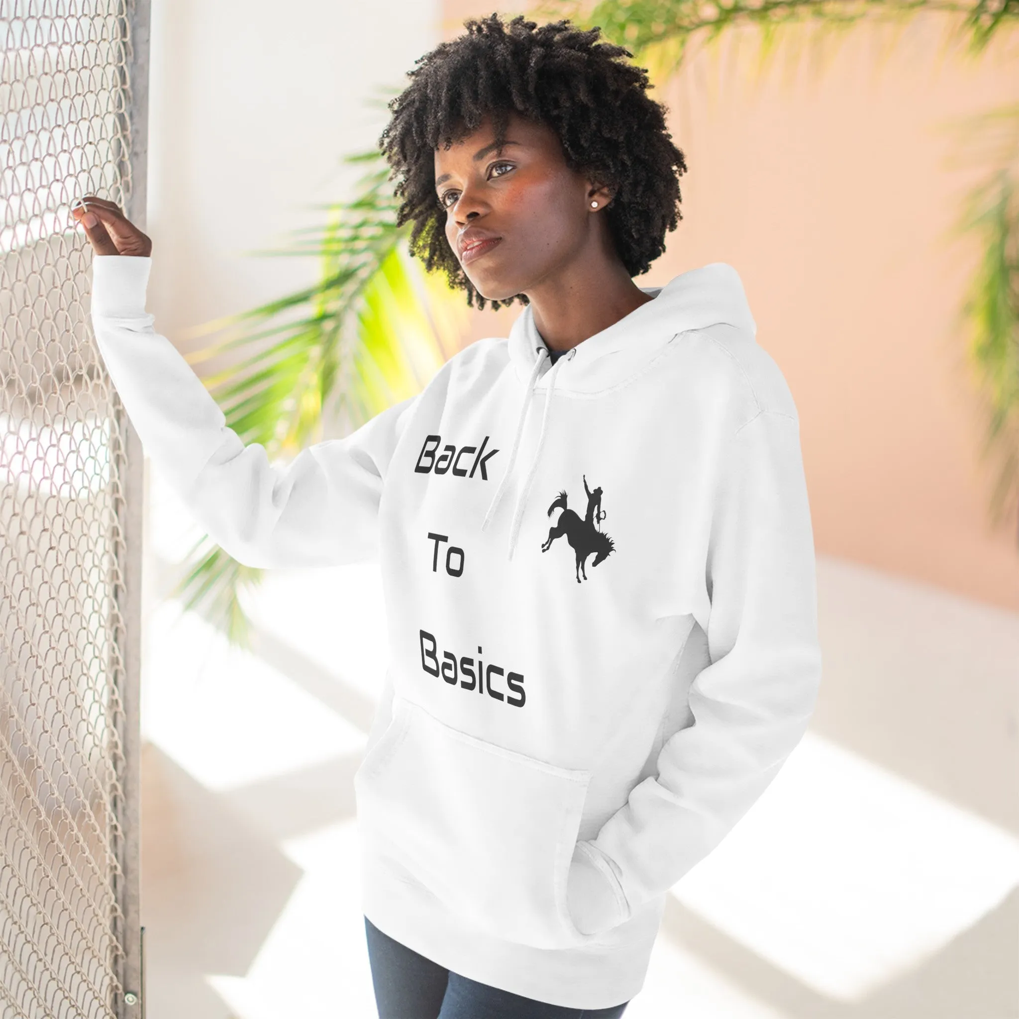Back to Basics Three-Panel Fleece Hoodie