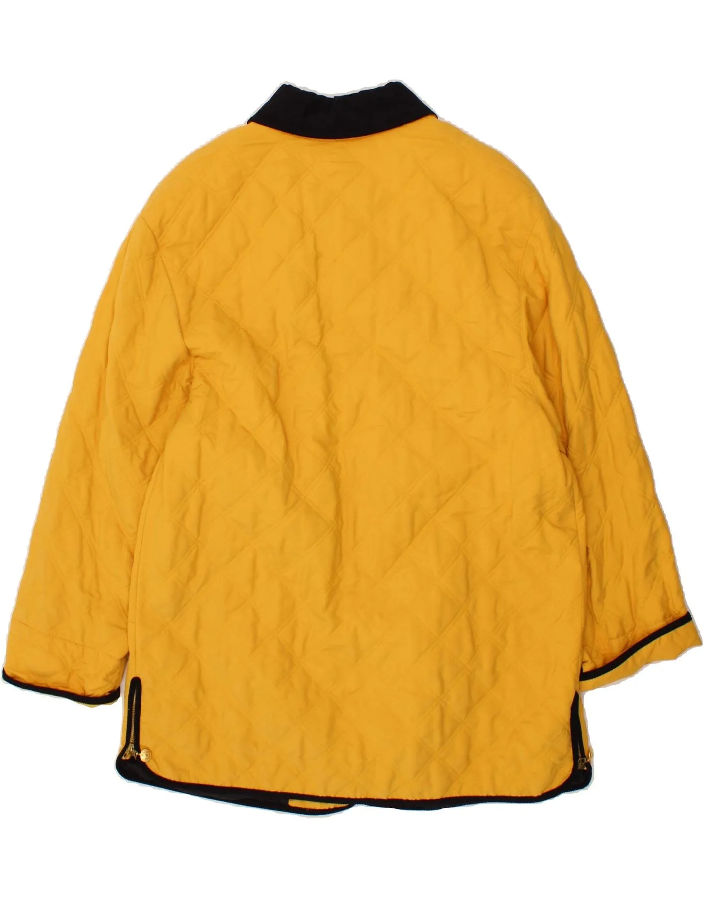 BASLER Womens Weekend Quilted Coat UK 16 Large  Yellow Polyester