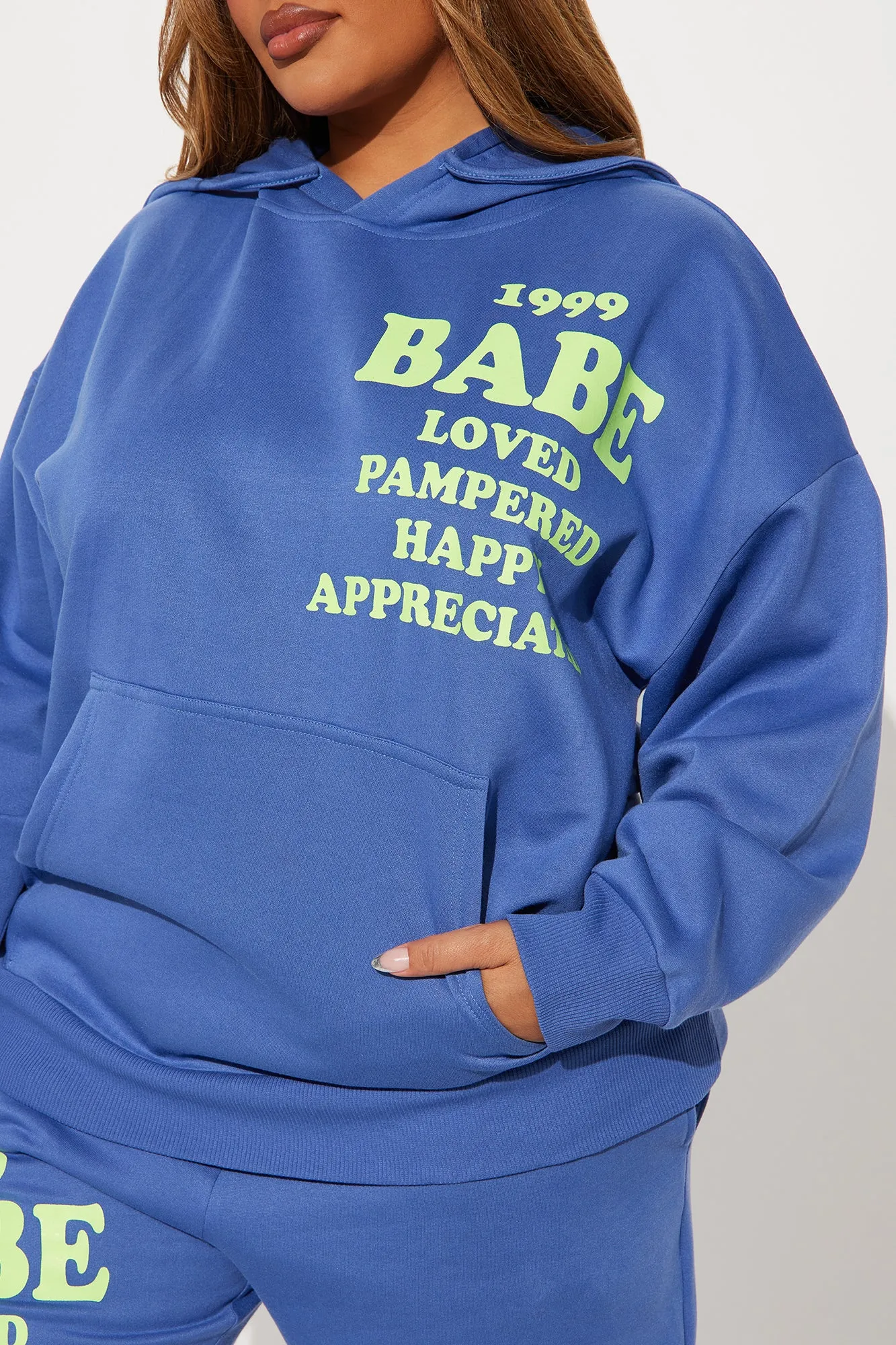 Be Kind Fleece Jogger Set - Blue