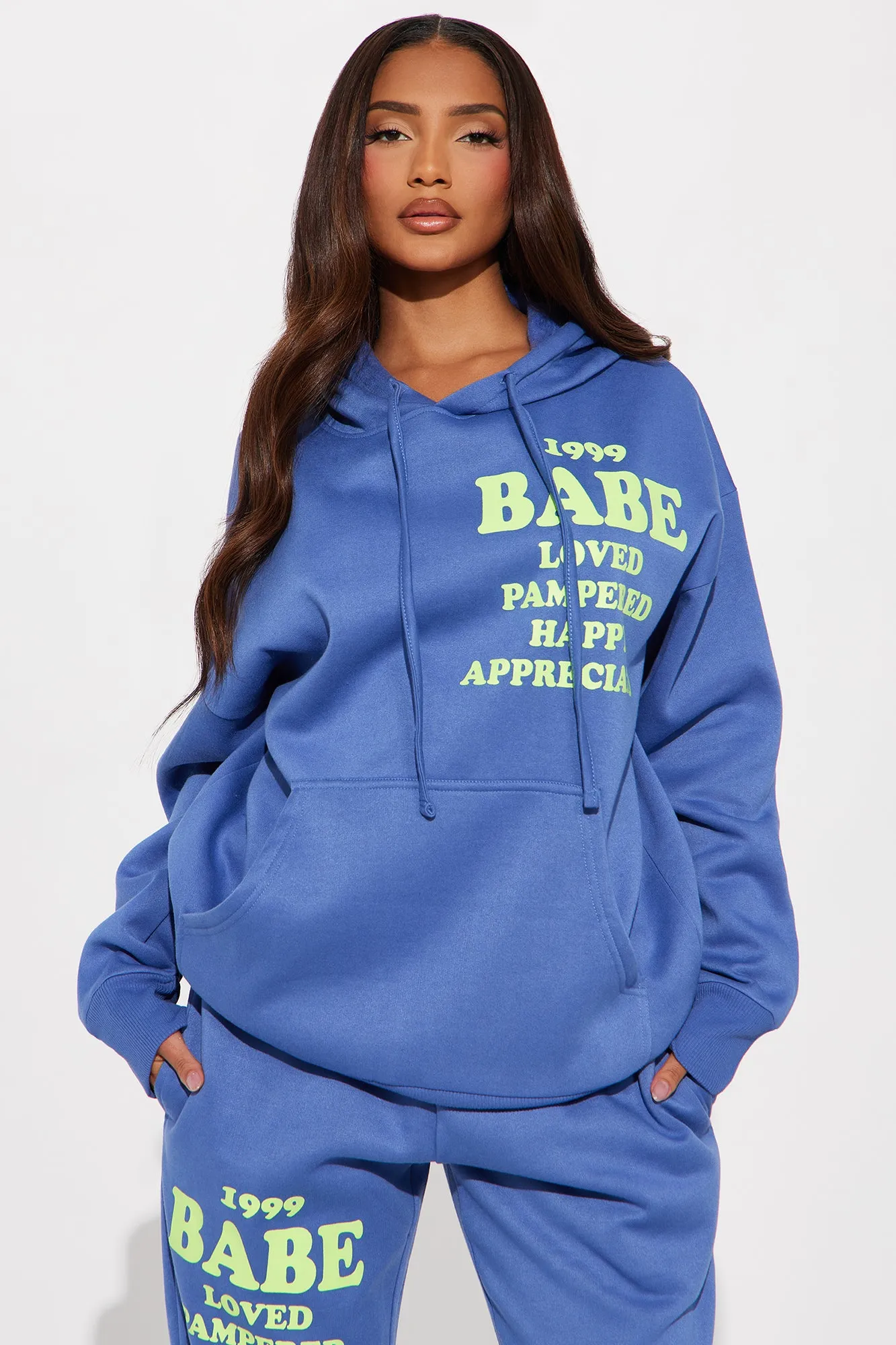 Be Kind Fleece Jogger Set - Blue