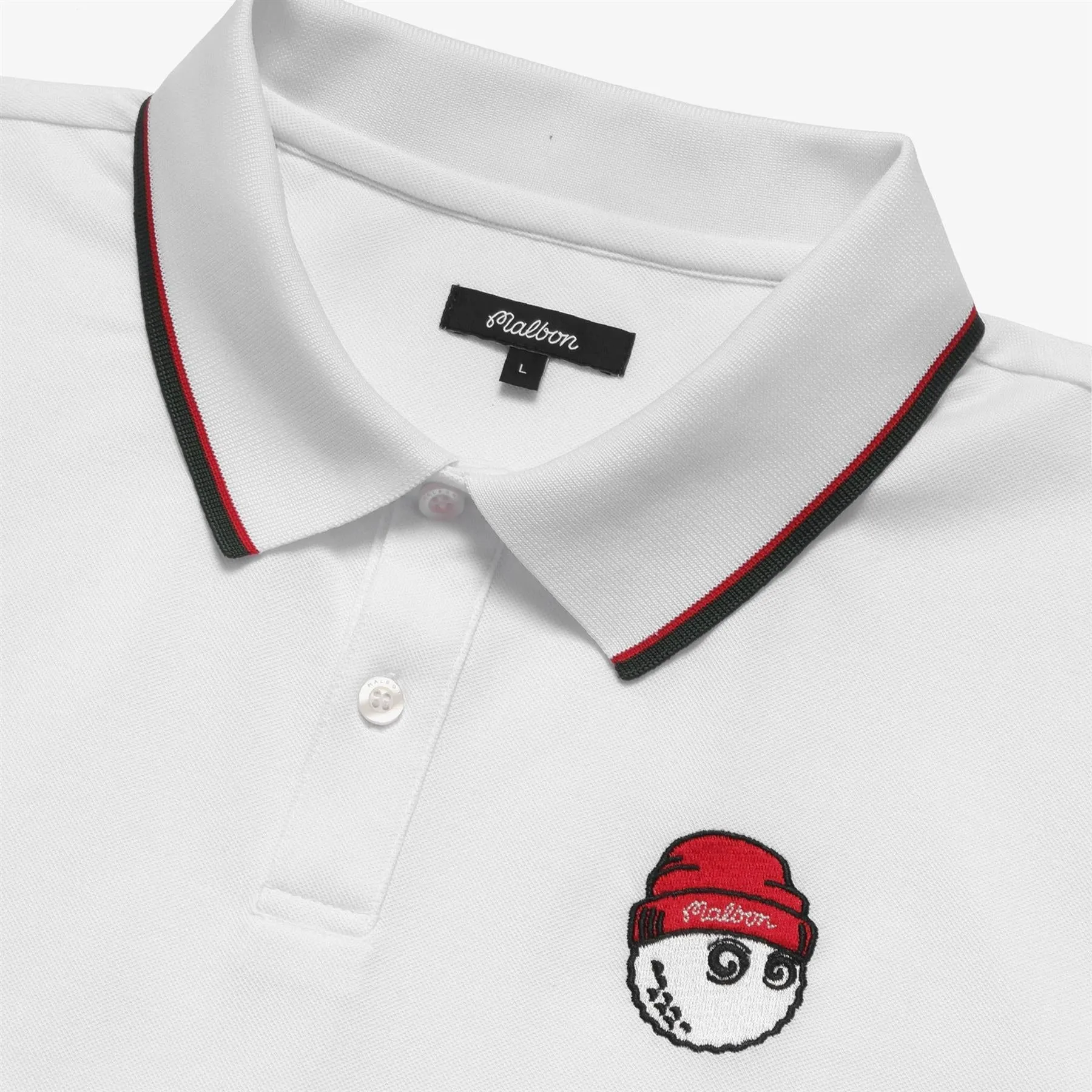 Beanie Buckets Pique Polo White - W24