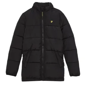 Black Quilted Puffer Coat