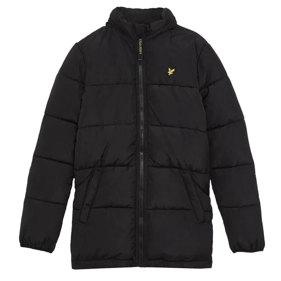 Black Quilted Puffer Coat