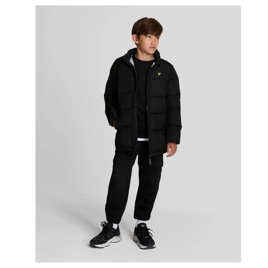 Black Quilted Puffer Coat