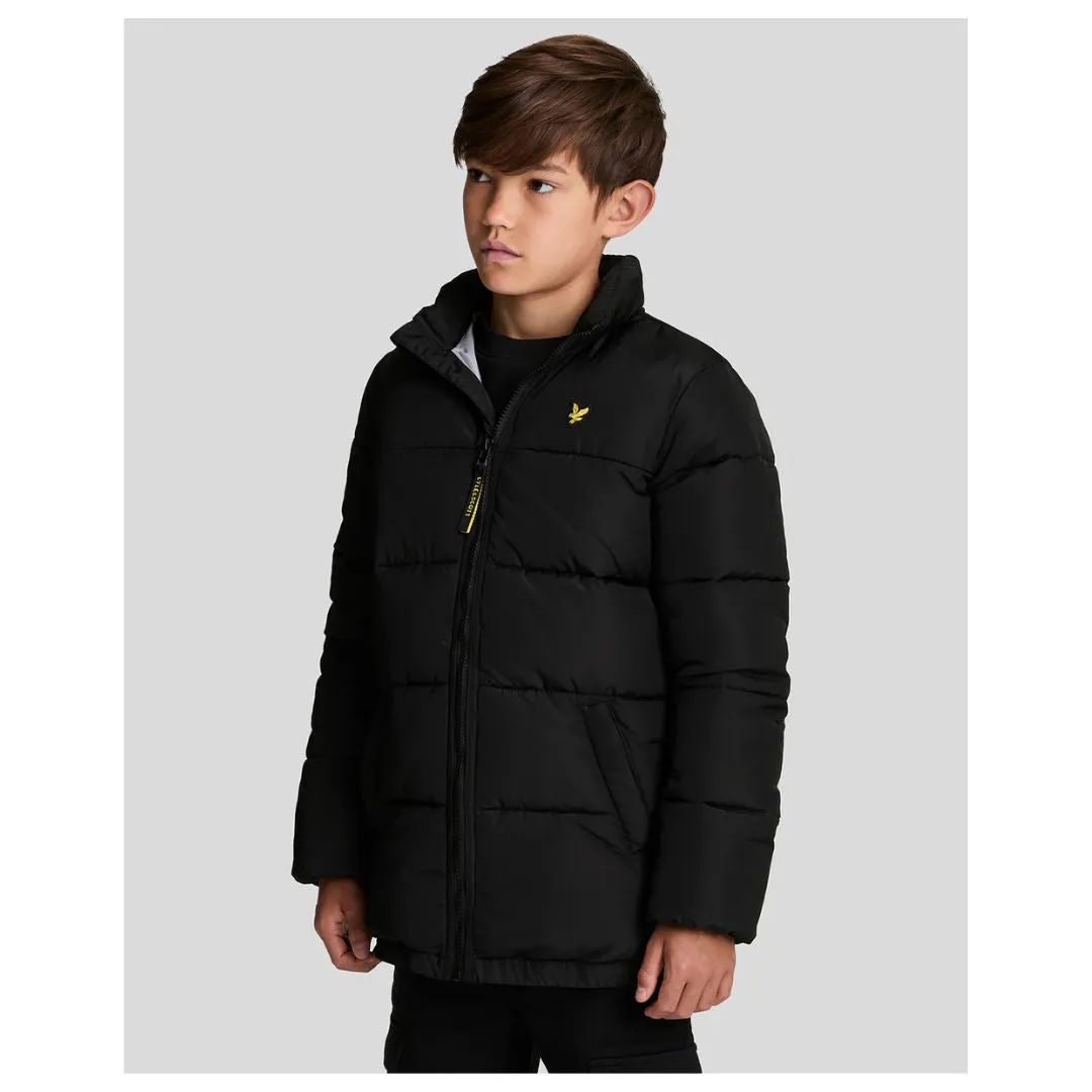 Black Quilted Puffer Coat
