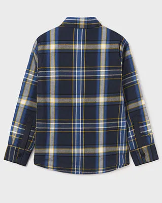 Blue Plaid Big Boys Shacket