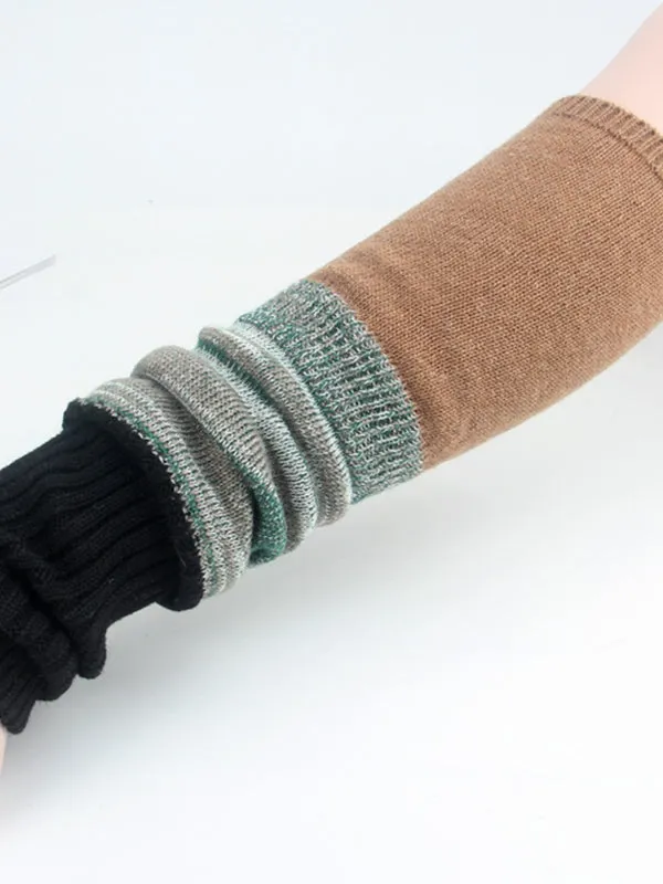 Casual Contrast Color Leg Warmers Leg Warmers Accessories