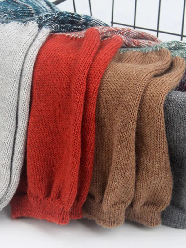 Casual Contrast Color Leg Warmers Leg Warmers Accessories