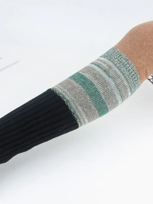 Casual Contrast Color Leg Warmers Leg Warmers Accessories