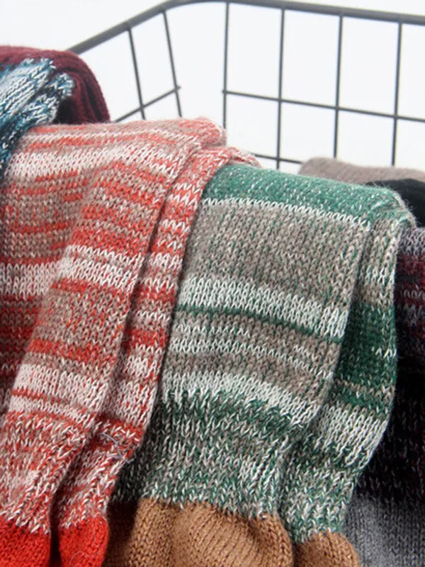 Casual Contrast Color Leg Warmers Leg Warmers Accessories