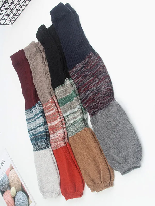 Casual Contrast Color Leg Warmers Leg Warmers Accessories