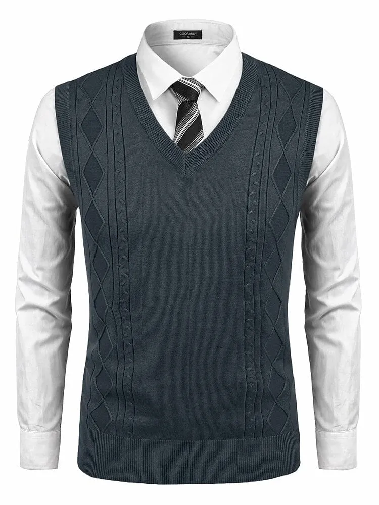 Classic V-Neck Knit Vest (US Only)