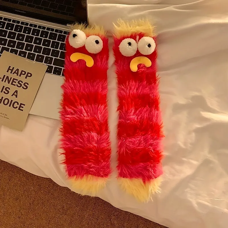 Cute and Versatile Monster Socks for Girls and Teens