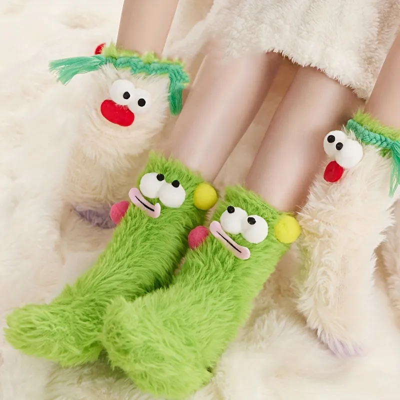 Cute and Versatile Monster Socks for Girls and Teens