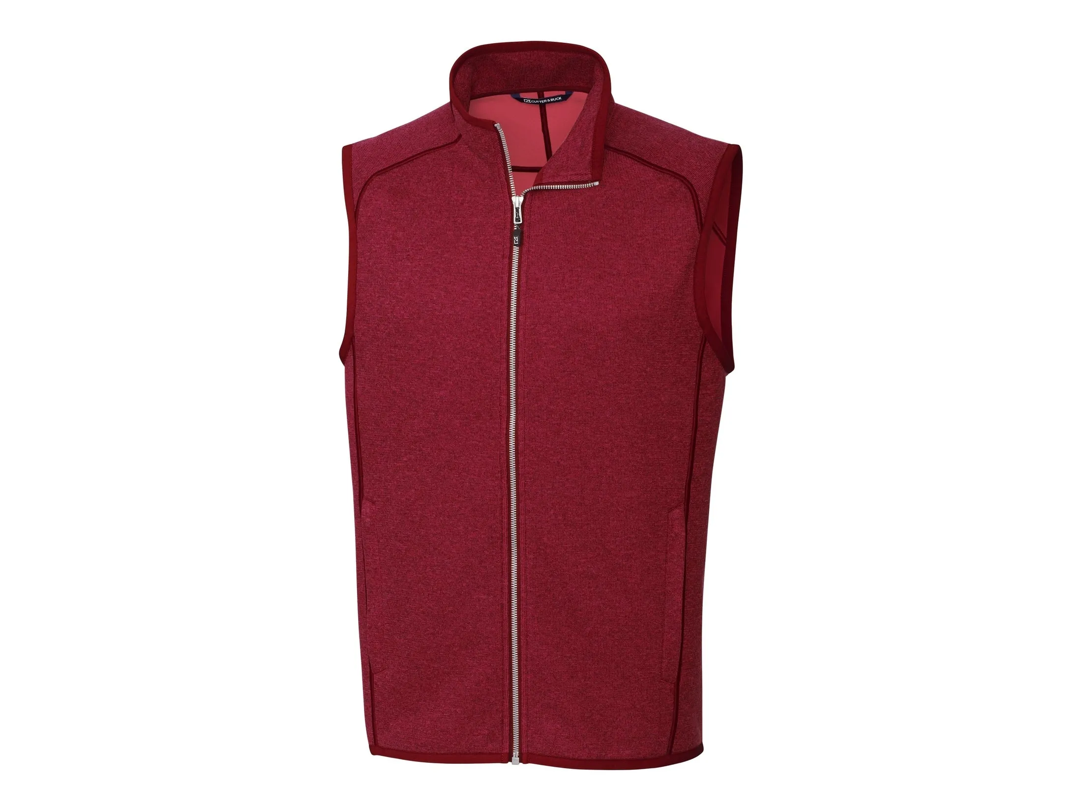 Cutter & Buck Mainsail Sweater-Knit Mens Full Zip Vest