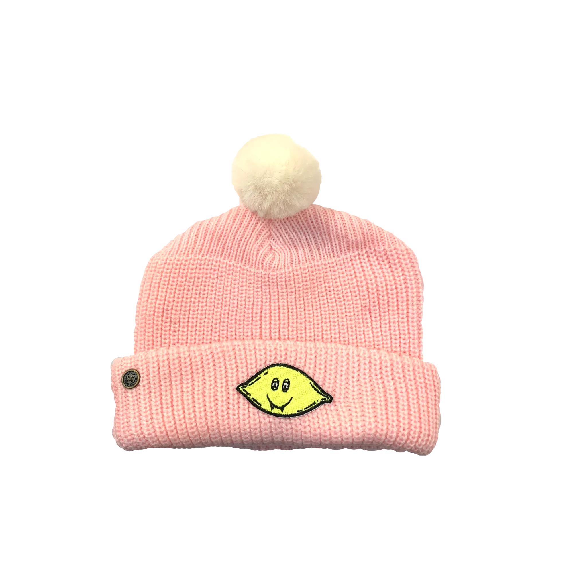 Dope Lemon / Pink and White Beanie