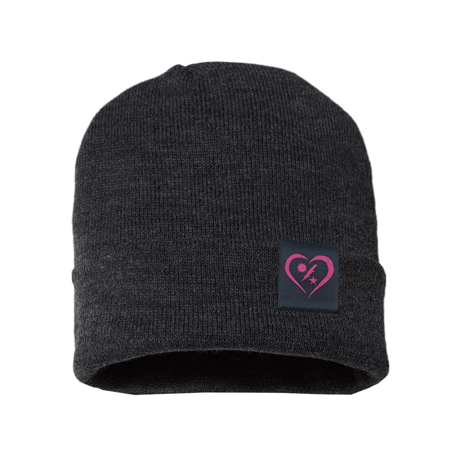 DUI Heart Tag Cuffed Beanie