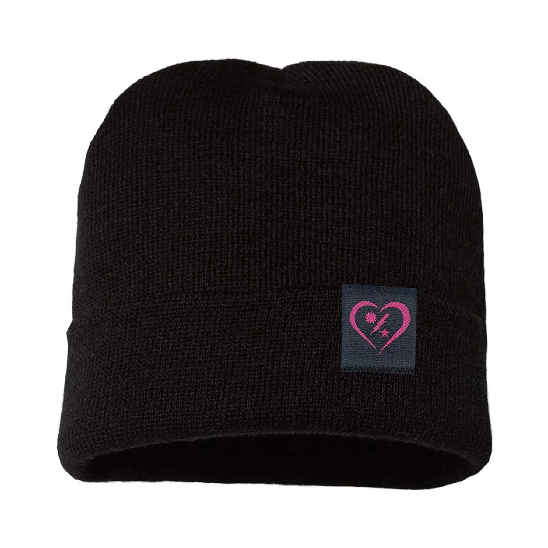 DUI Heart Tag Cuffed Beanie