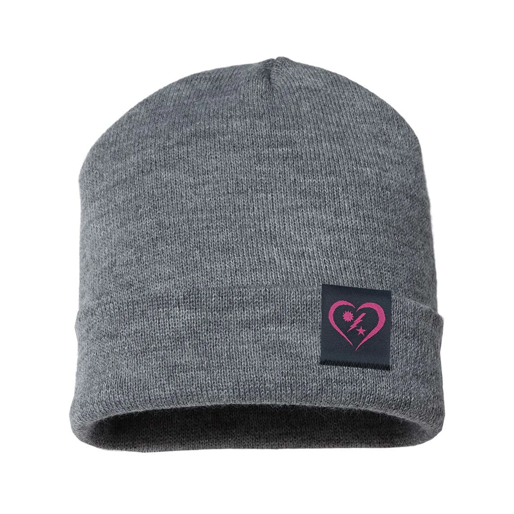 DUI Heart Tag Cuffed Beanie