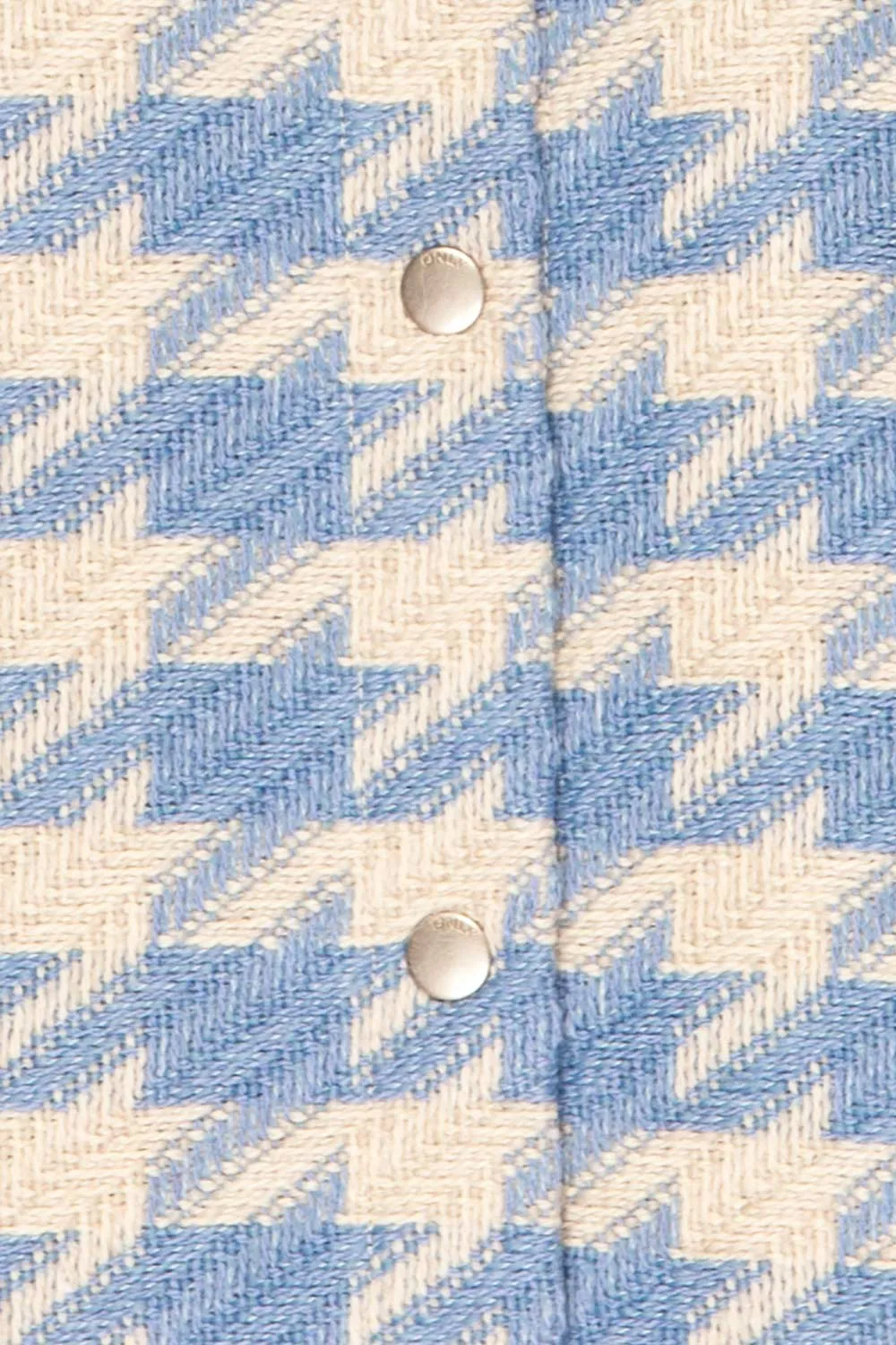Erice | Blue Houndstooth Shacket