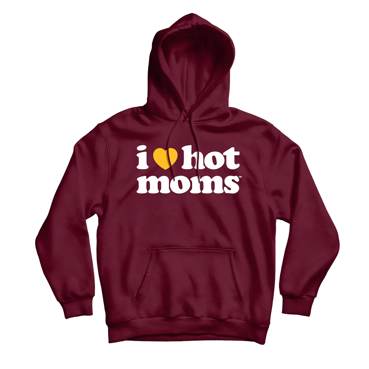I Heart Moms Maroon Hoodie