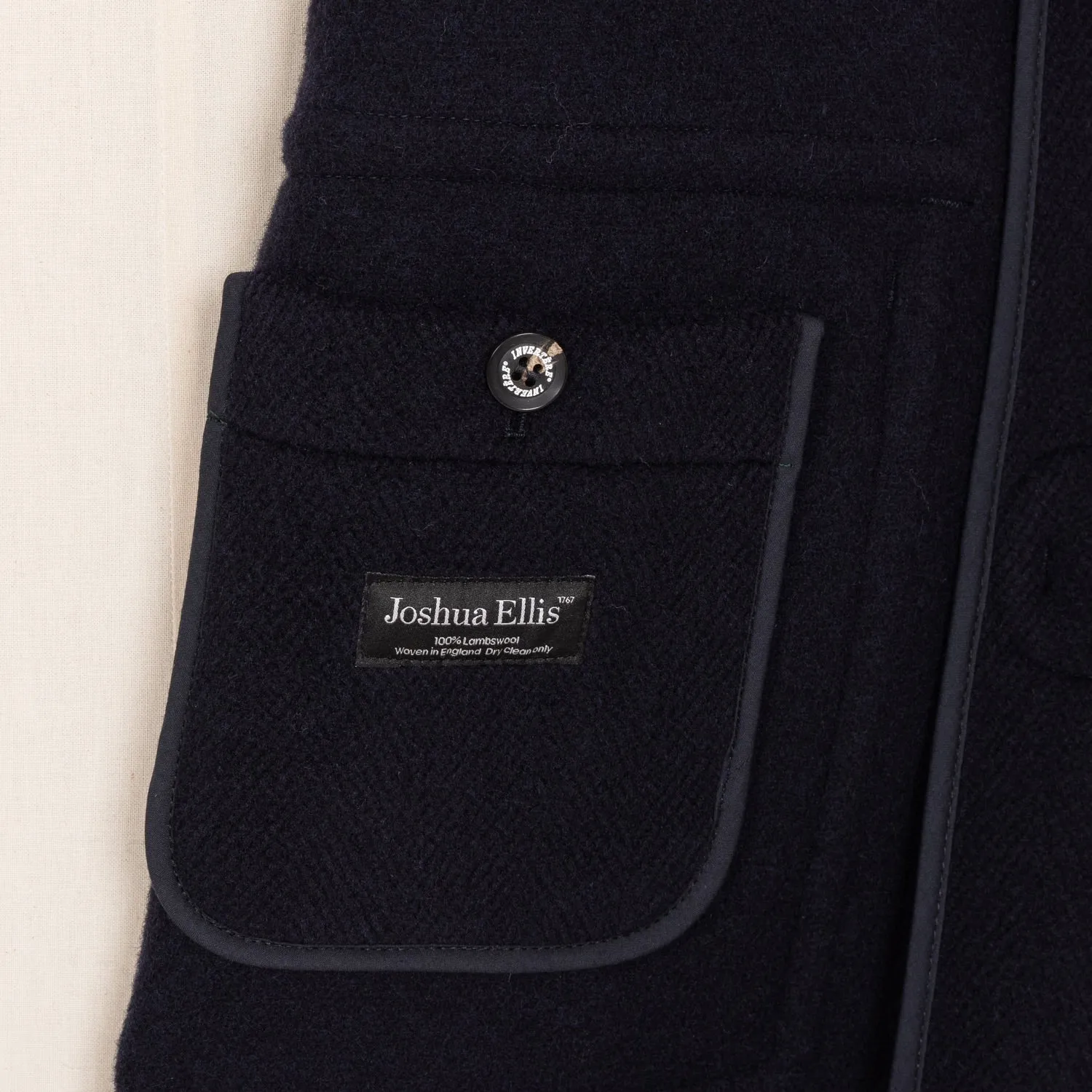 Invertère x MJ - "Newton Abbot" duffle coat made from pure lambswool