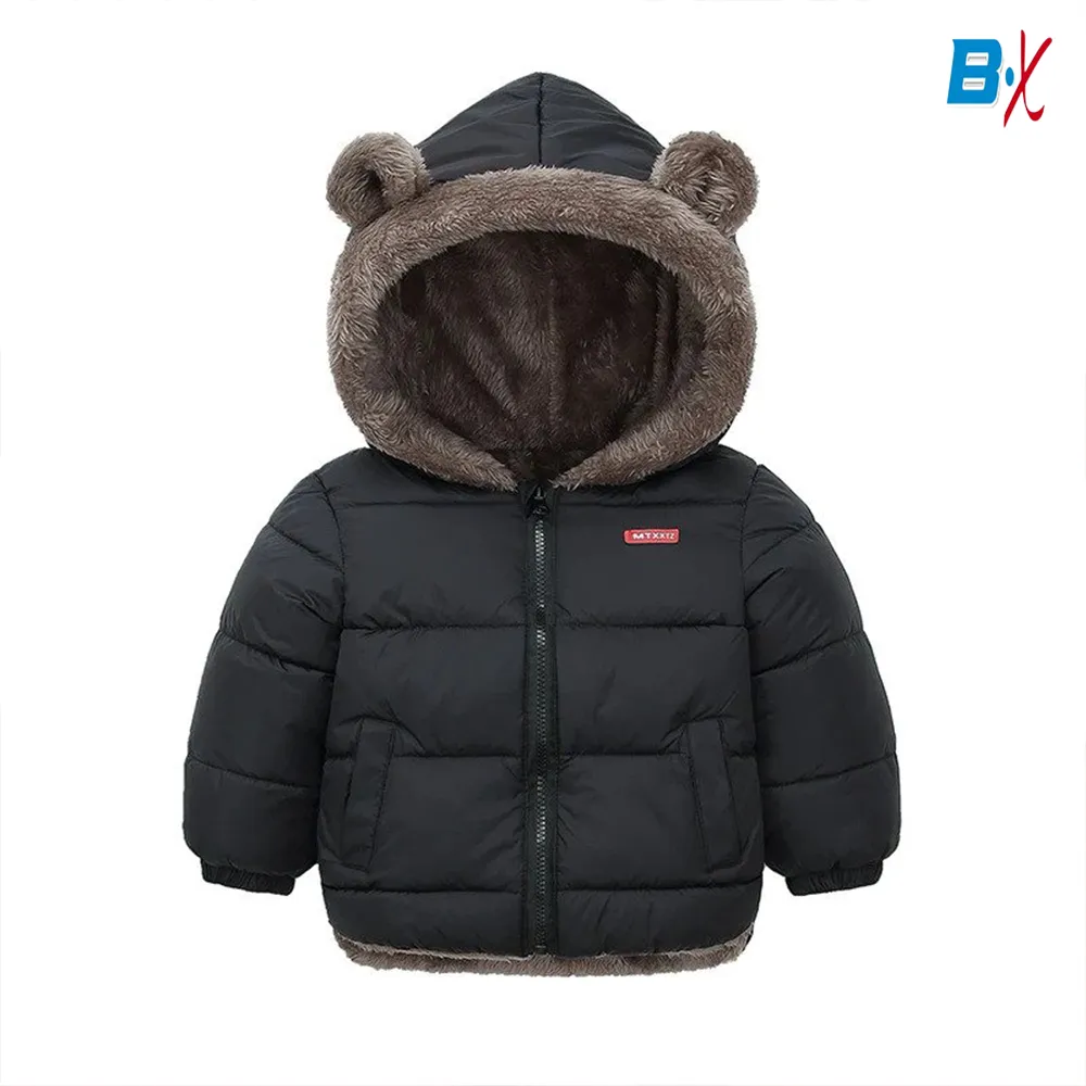 J Double Sided MTXXTZ Black Fur Puffer Jacket 11788