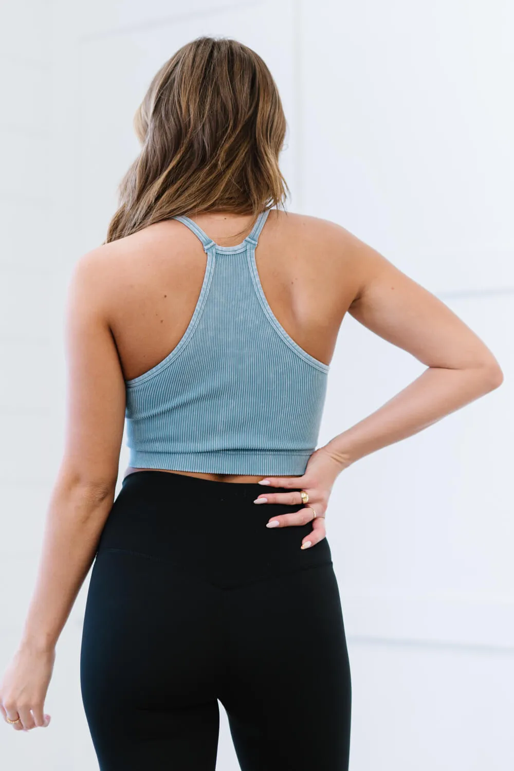 Keep On Moving Cropped Cami in Cornflower