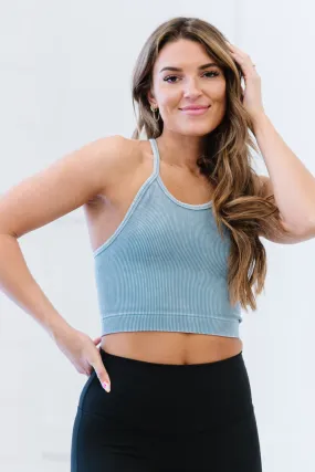 Keep On Moving Cropped Cami in Cornflower