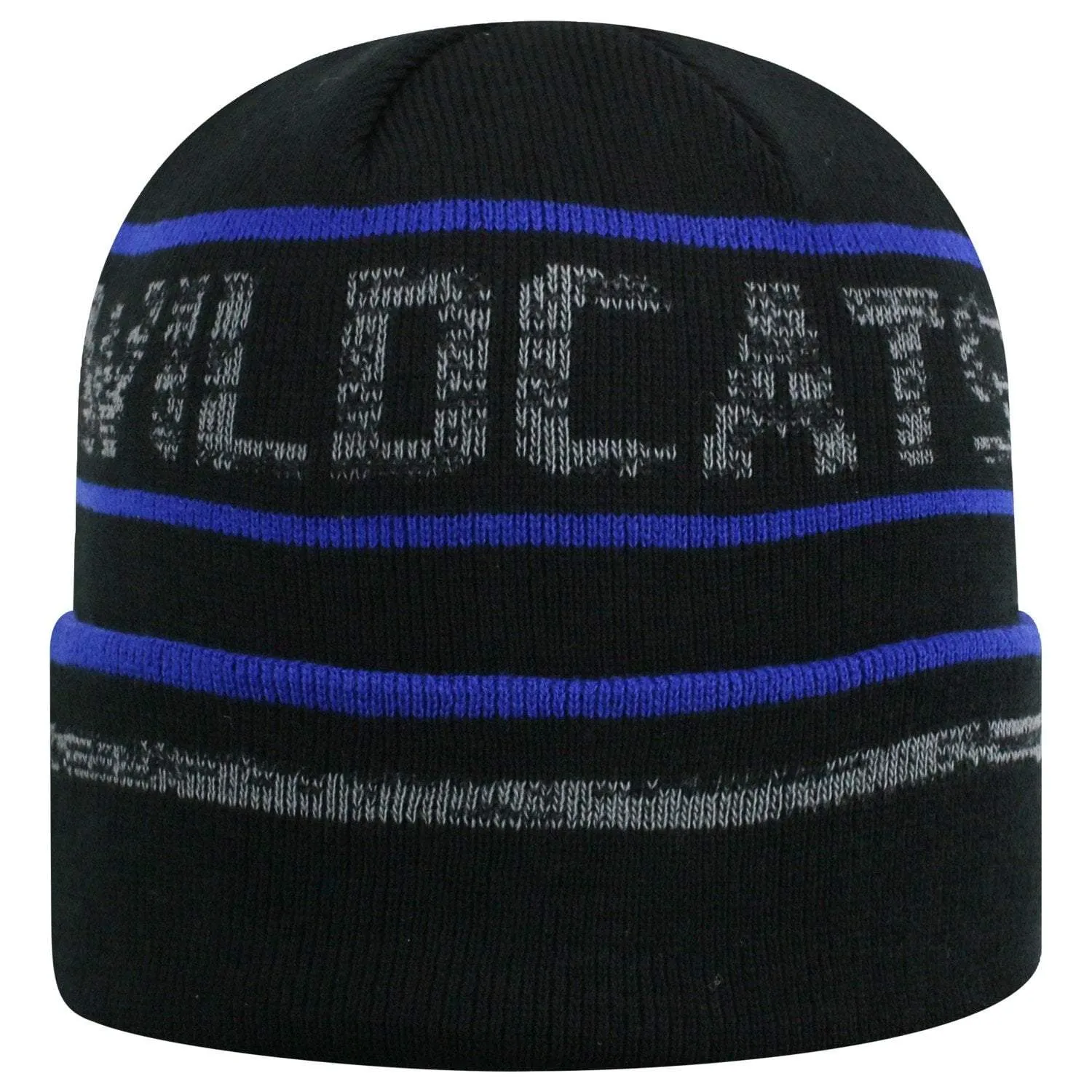 Kentucky Wildcats TOW Black Striped "Effect" Style Cuffed Knit Beanie Cap