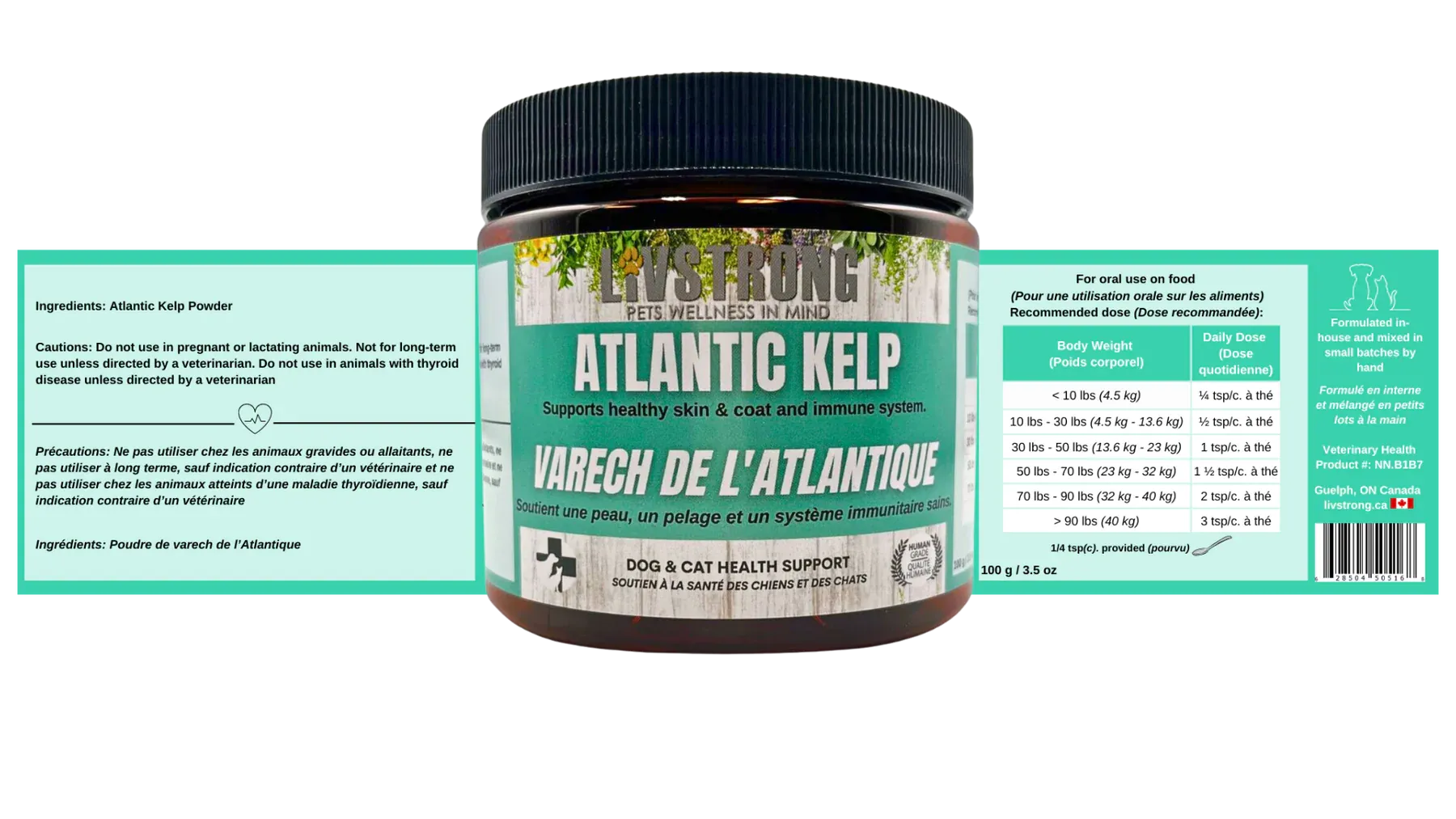 Livstrong Atlantic Kelp Powder 100g