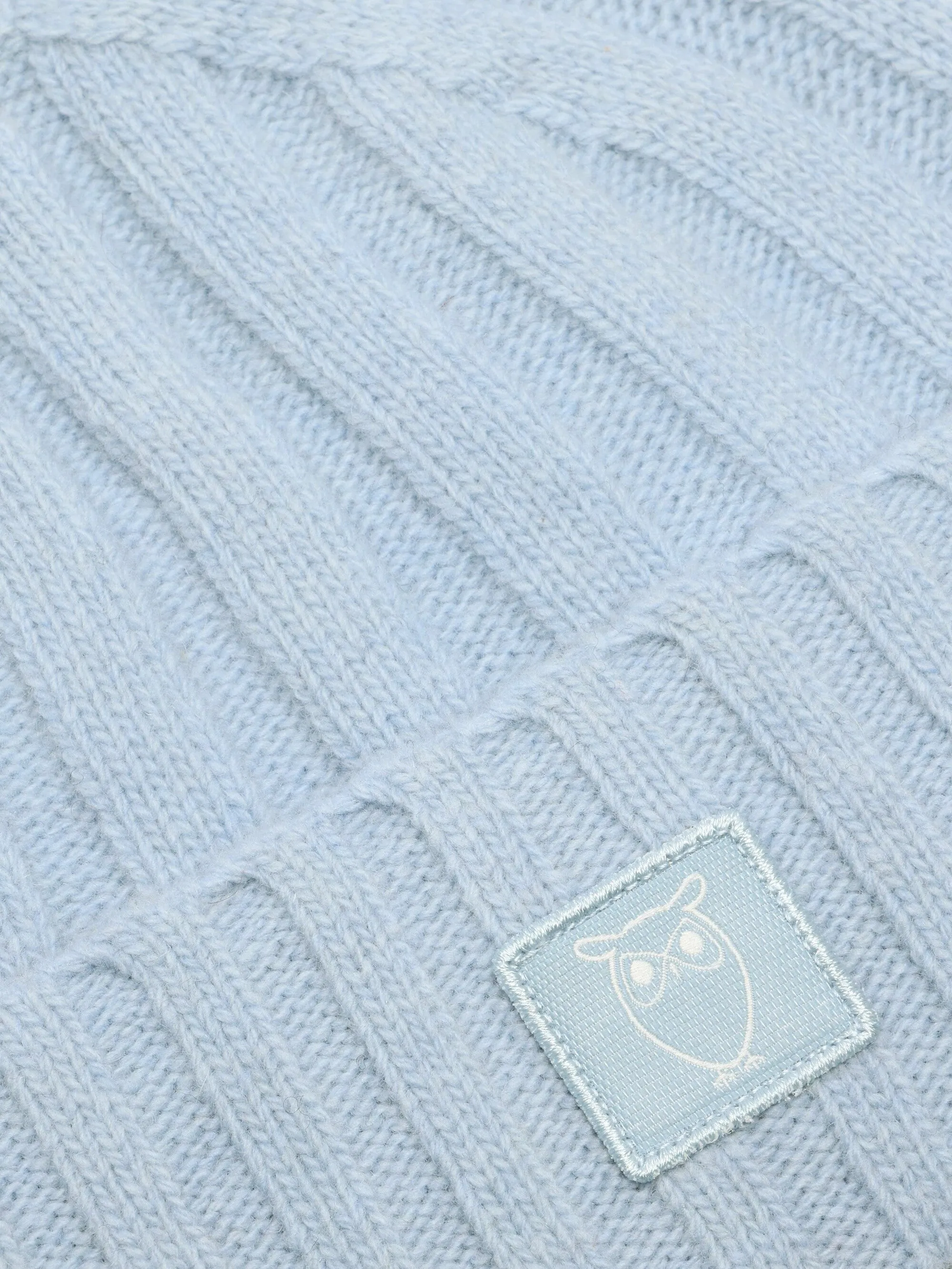 Low wool 5x4 rib beanie - RWS - Asley Blue