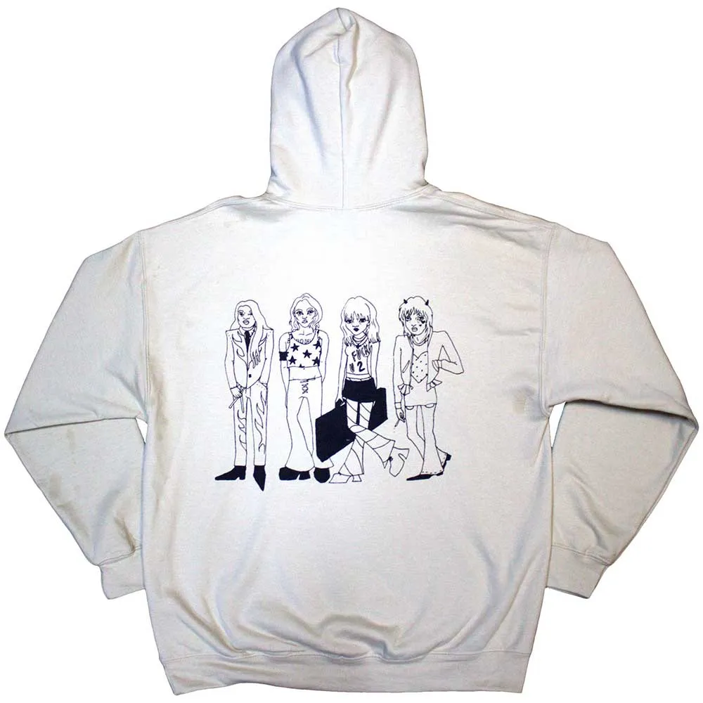 Maneskin Unisex Pullover Hoodie: Pocket Logo & Mini Doodles