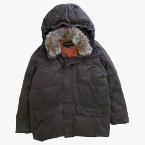 Marlboro Classics Puffer Jacket With Fur Collar & Removable Hood