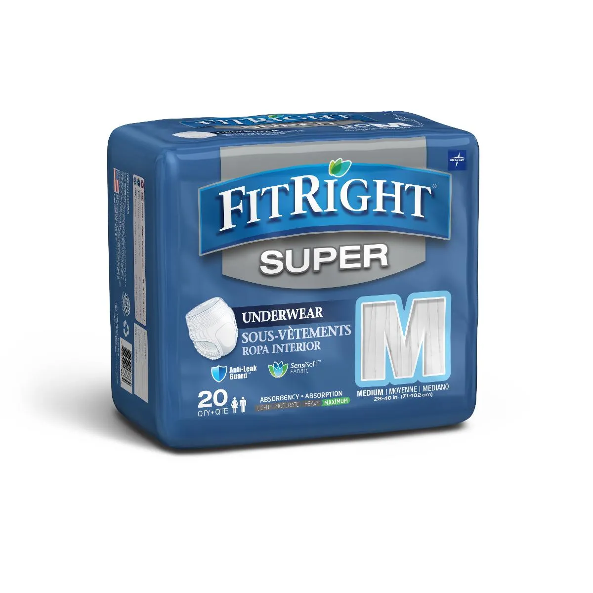 Medline FitRight Super Adult Incontinence Underwear